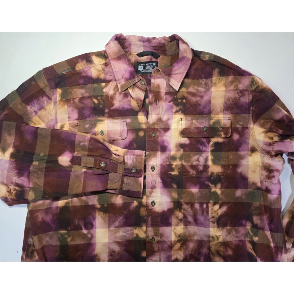 Carhartt Mens Size 2XL Long Sleeve Button Up‎ Shirt